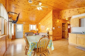 Interior - Lake Access & Pier: Northwoods Fishing Cabin (Pearson)