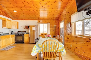 Interior - Lake Access & Pier: Northwoods Fishing Cabin (Pearson)
