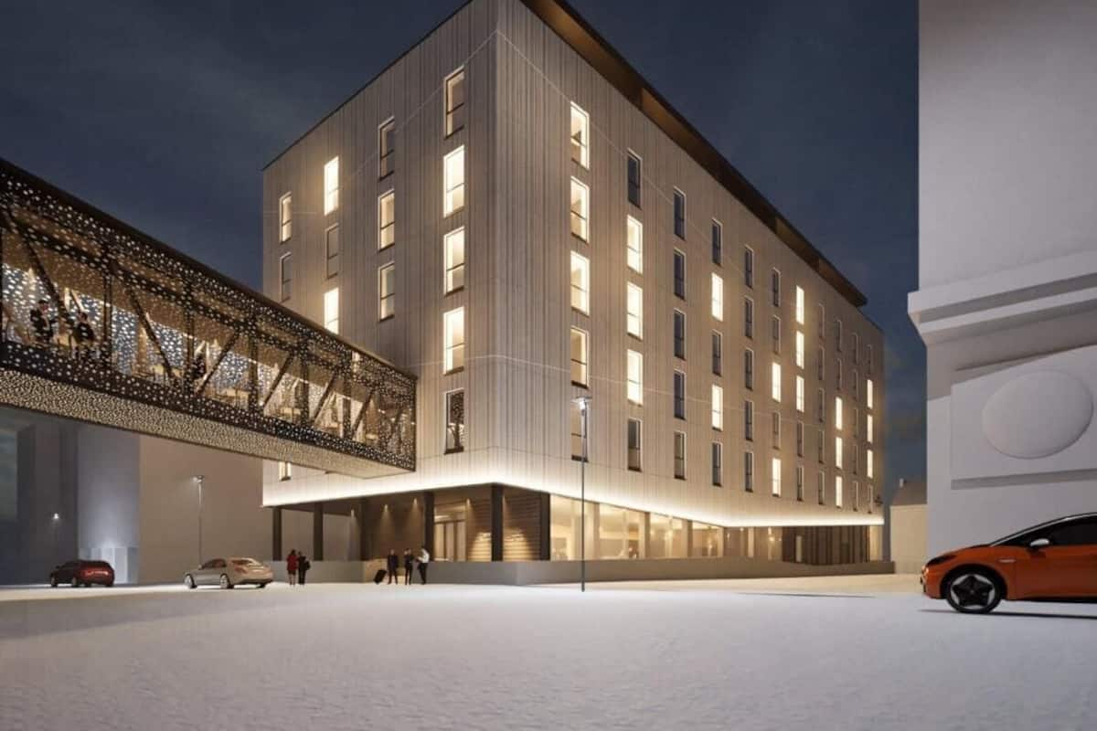 Majoituspaikan julkisivu