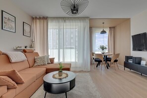 Apartment, Balcony | Living area - Horizon 653 by Grand Apartments  (Gdańsk)