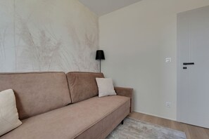Apartment, Balcony | Living area - Horizon 653 by Grand Apartments  (Gdańsk)