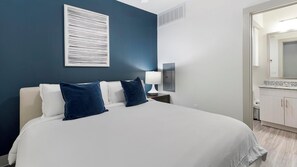 Individually decorated, individually furnished, desk, laptop workspace - Landing Apartments near Dallas Medical District (Dallas)