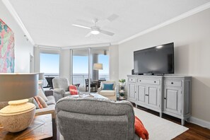 Living area - New Rental! Gulf Front Paradise at Palacio 1002! (Perdido Key)