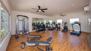 Fitness facility - Pool, Gym & Balcony | Perfect Romantic Zone Stay (Puerto Vallarta)