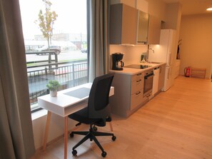 Apartamento luxo, vista para o jardim | Cozinha privada