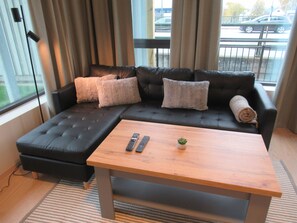 Appartamento Deluxe, vista giardino | Area soggiorno