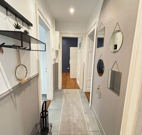 Soh Rent Appartement 3 proche gare et Centre de Strasbourg TV Wifi - Balcon