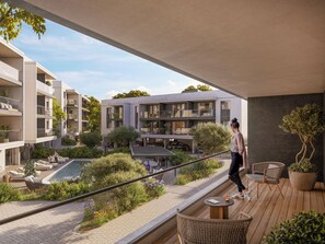 Apartment | Balcony - Sanders Salt - Great Studio With Balcony (Asomatos)