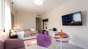 Superior studio suite, uitzicht op meer