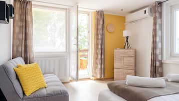 2 slaapkamers, een strijkplank/strijkijzer, wifi, beddengoed