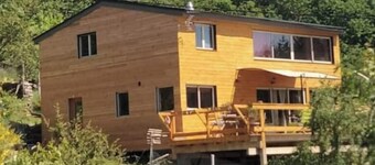 Maison bois en pleine nature