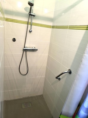 Shower, hair dryer