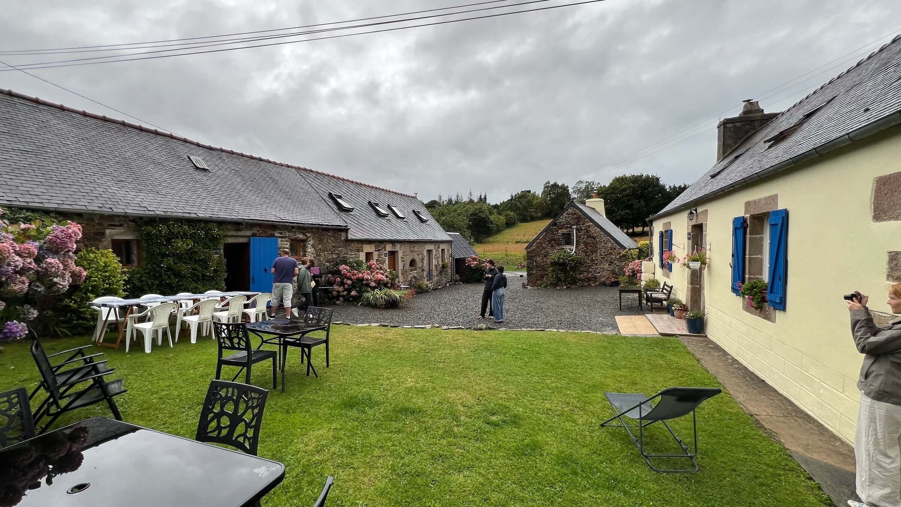 屋外ダイニングエリア