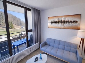 Apartment | Living room - Studio Bernhard mit Pool und Sauna (Freyung)