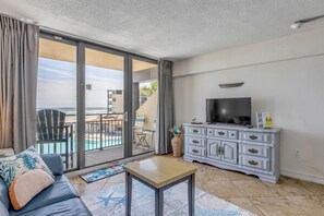 TV - Hawaiian Oceanfront Resort Condo with Pool (Daytona Beach Shores)