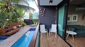 Comfort Apartment, Lanai | Outdoor dining - Merepe Suites 103 by La Playa (Ipojuca)