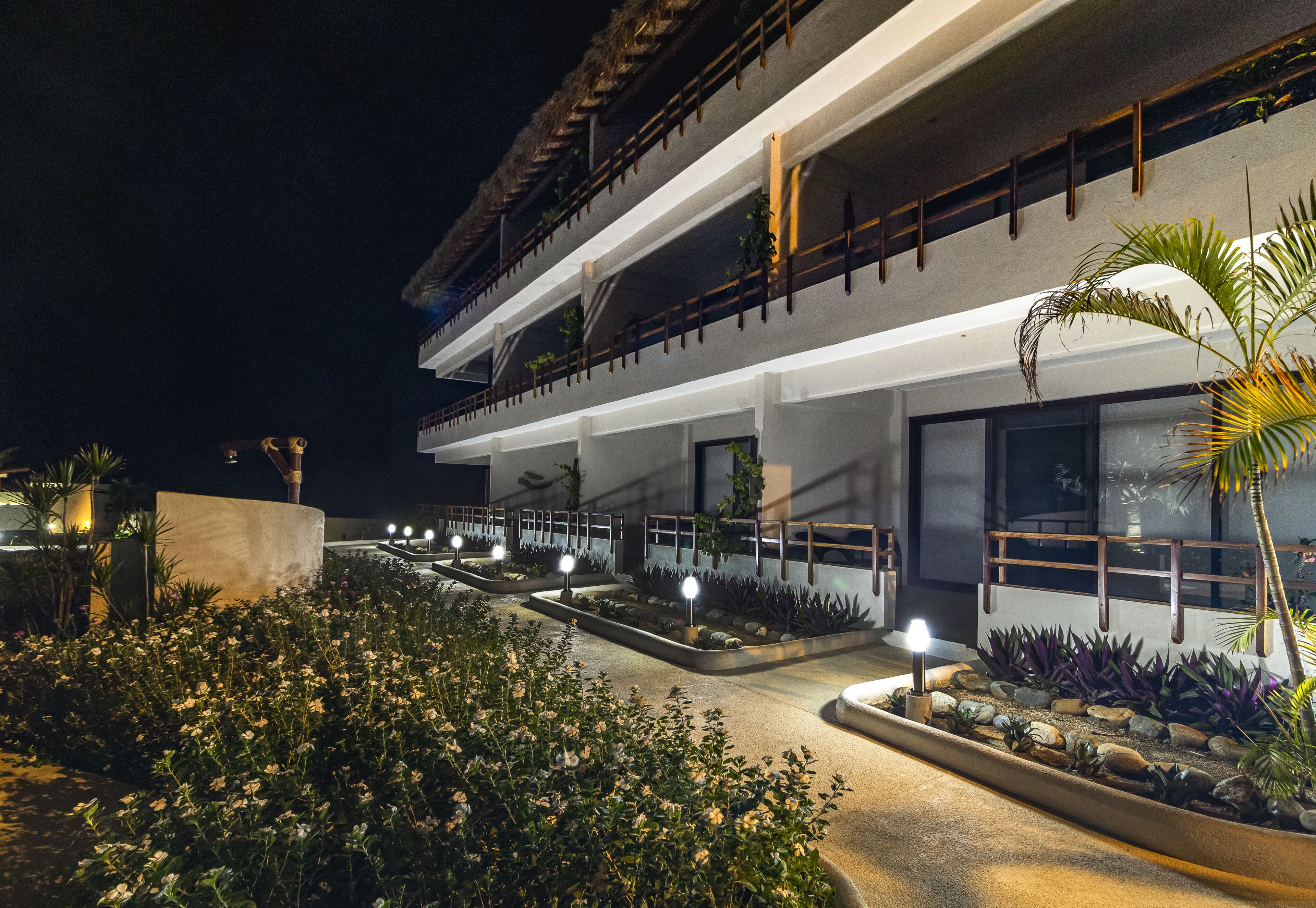 Fassade der Unterkunft – Abend/Nacht