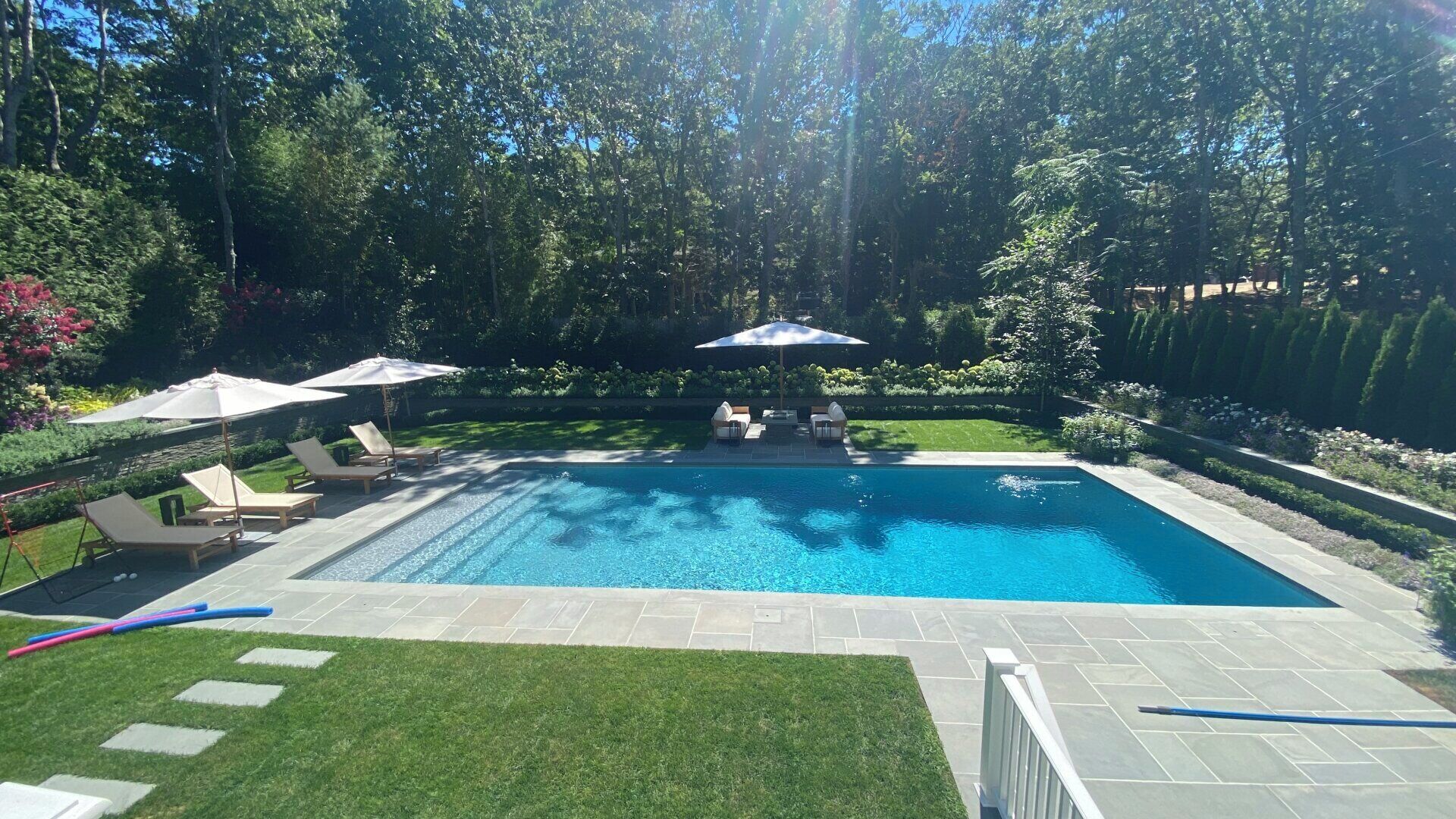 A heated pool