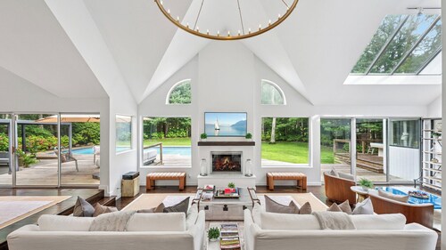 Modern East Hampton Retreat, Exquisitely Appointed with a Private Pool,...