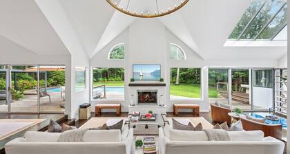 Modern East Hampton Retreat, Exquisitely Appointed with a Private Pool,...