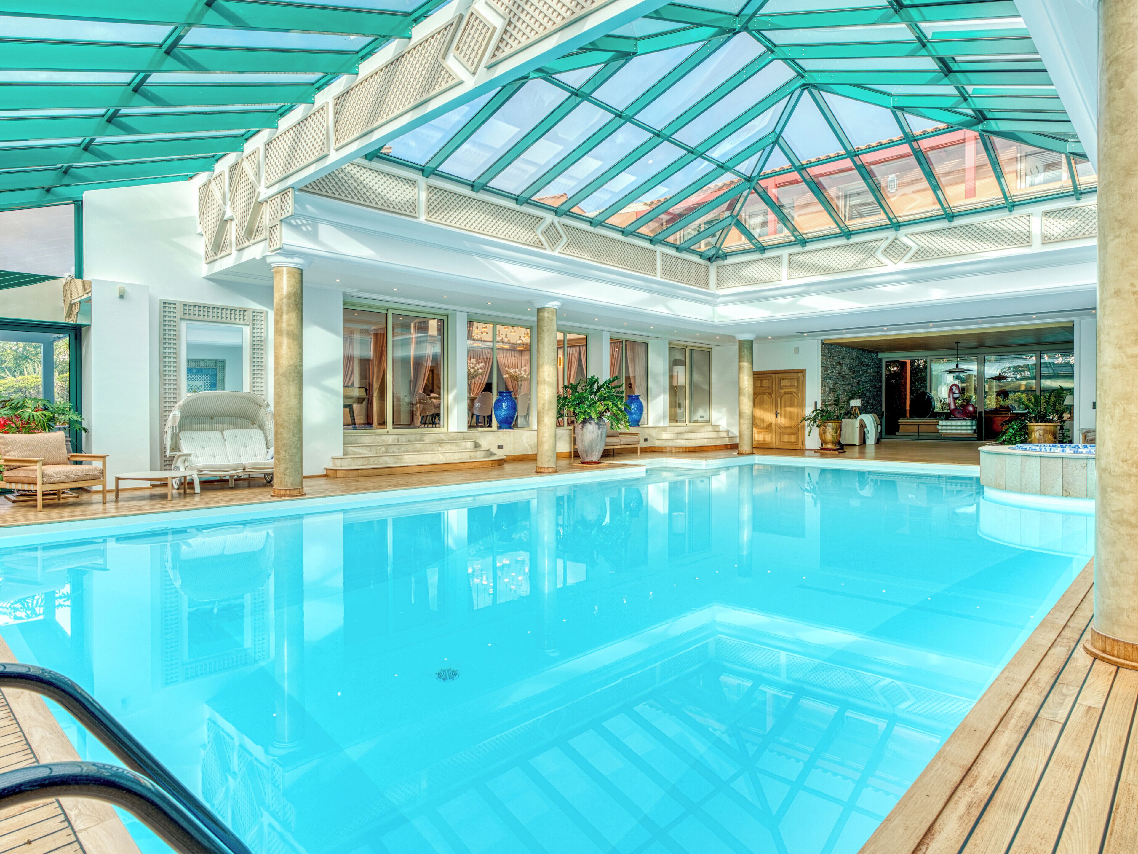 Indoor pool, a heated pool