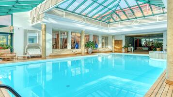 Indoor pool, a heated pool
