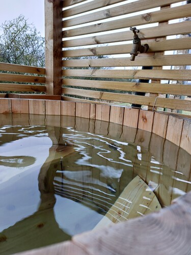 The Old Library Shepherd's Hut with Hot Tub, on the edge of the North York Moors