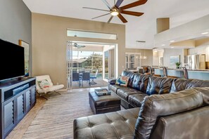 Smart TV - 5BR/3BA Waterfront Oasis in Cape Coral | Heated Pool & Spa + Private Dock | Gulf Access (Cape Coral)
