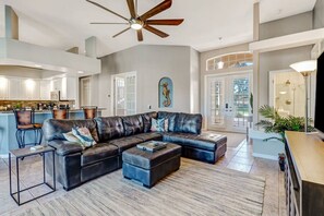 Smart TV - 5BR/3BA Waterfront Oasis in Cape Coral | Heated Pool & Spa + Private Dock | Gulf Access (Cape Coral)