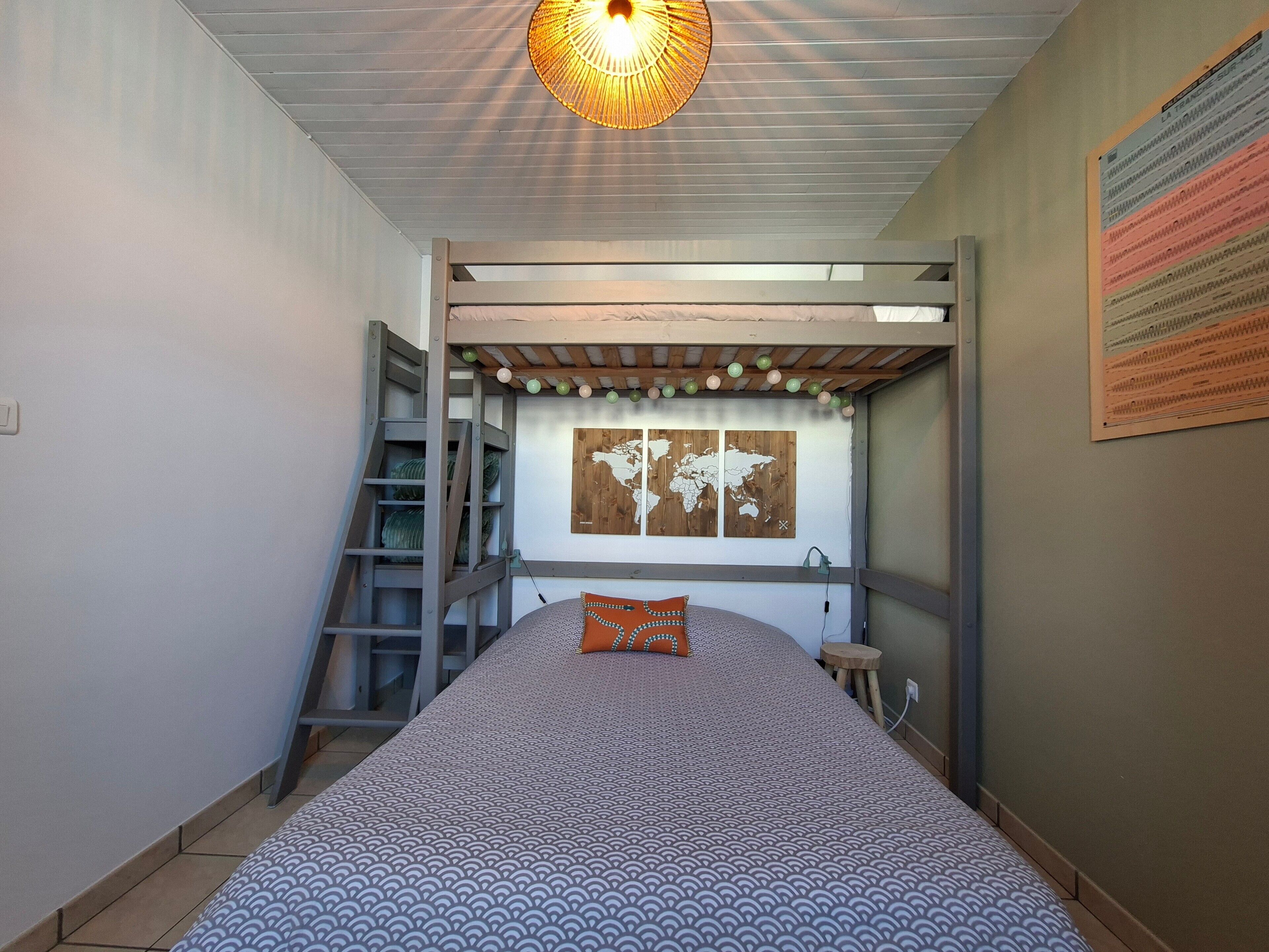 2 habitaciones, tabla de planchar con plancha y wifi 