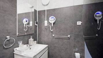Shower, hair dryer