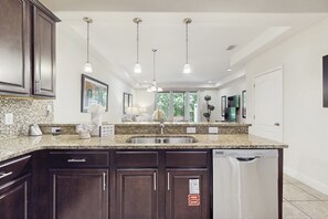 House, Multiple Beds, Hot Tub, Pool View (Mickey's Clubhouse - The Fountains) | Private kitchen - Gorgeous Snowbird-friendly Home With Pool, hot Tub, & gym - Close to Theme Parks (Davenport)