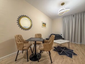 Apartment, 1 Bedroom, City View | Living area | 50-cm flat-screen TV with cable channels - Tirana Core Apartments by TS (Tirana)