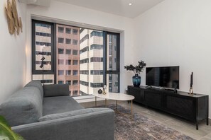 Living area - Sky-High Comfort at The Rubik (Cape Town)