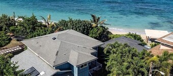 BEACHFRONT. Rare find in Waialua with AC and your own private beachfront lanai.