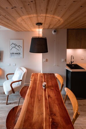 Interior - 300m from ski slopes, 3rd floor, balcony, tv, 25m², Les Arcs (Les Arcs)