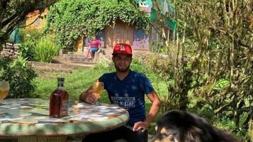 Classic Chalet, Balcony, Garden View | Outdoor dining