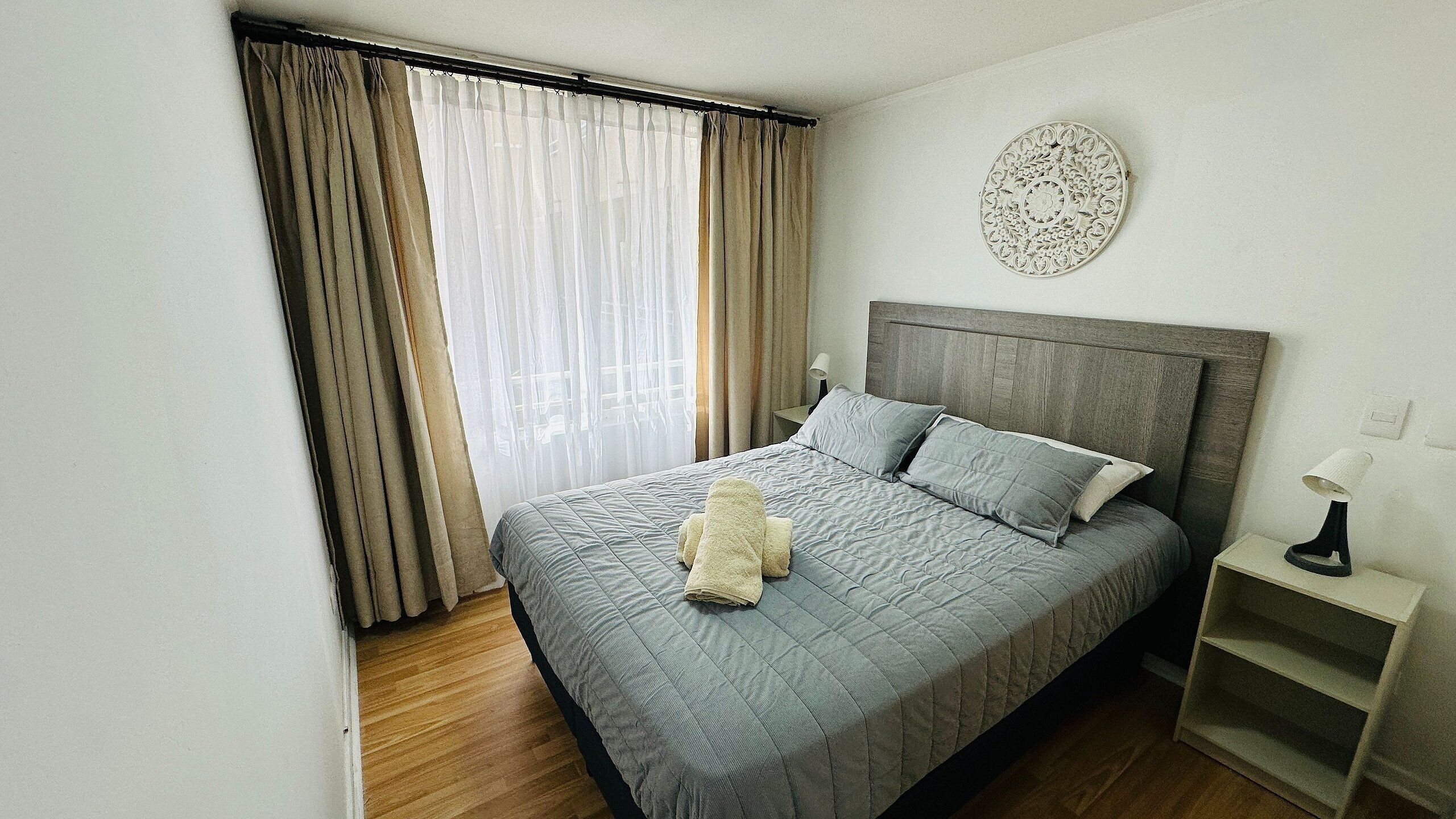 Familienapartment, 2 Schlafzimmer, Klimaanlage, Gartenblick