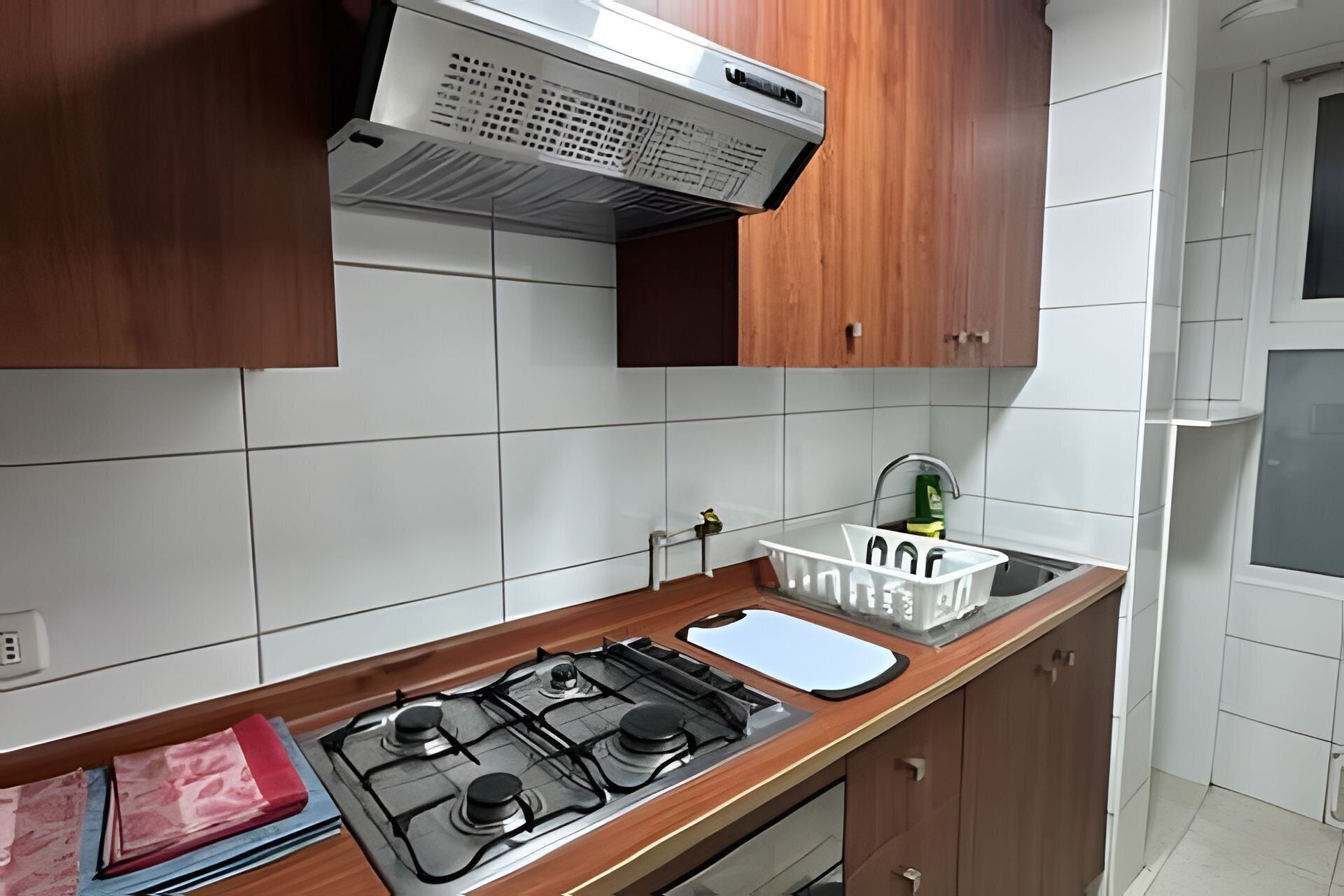 Family Apartment, 2 Bedrooms, Air conditioning, City View | Private kitchen | Full-size fridge, microwave, stovetop, cookware/dishes/utensils