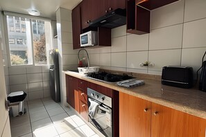 Family Apartment, 3 Bedrooms, Air conditioning, Garden View | Private kitchen - Andino Suites (Santiago)