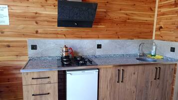 Familienbungalow, Gartenblick | Eigene Küche