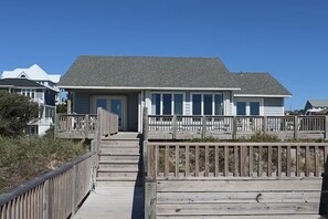 Exterior - Oceanfront 4BR Retreat with Private Beach Access-Discounted for weeks of 6/7 & 6 (Emerald Isle)