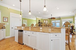 Dining - Spacious 6BR OF Home, Elevator & Pool-Discounted for week of June 6 (Emerald Isle)