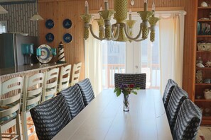 Dining - Spacious Oceanfront Retreat with Private Pool and Hot Tub (Emerald Isle)