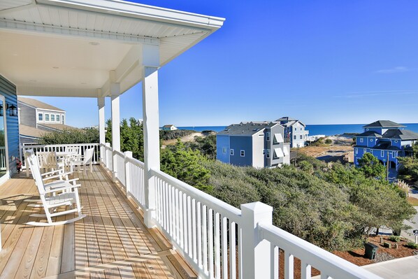 Property grounds - Second Row Ocean View Retreat w/ Pool and Elevator (Emerald Isle)