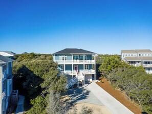 Exterior - Second Row Ocean View Retreat w/ Pool and Elevator (Emerald Isle)