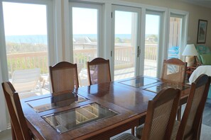 Dining - Bass East | Oceanfront Half Duplex | Beach Walkway & Stunning Views | Relax & Un (Emerald Isle)