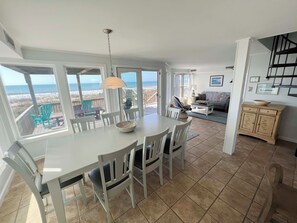 Dining - Oceanfront 4BR Beach Cottage with Private Beach Access (Emerald Isle)