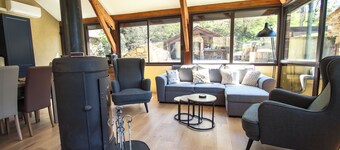 Cosy country side property with three cottages and covered swimming pool