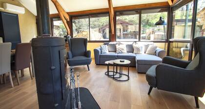 Cosy country side property with three cottages and covered swimming pool